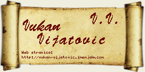 Vukan Vijatović vizit kartica